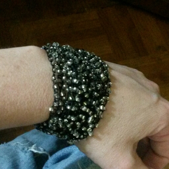 Beaded light summer sparkle bracelet.