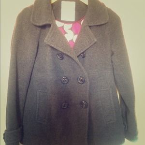 Women's dark Grey Peacoat