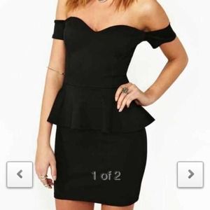 Nasty gal Elle peplum dress 😍