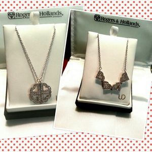 Stunning sterling silver necklace & earrings