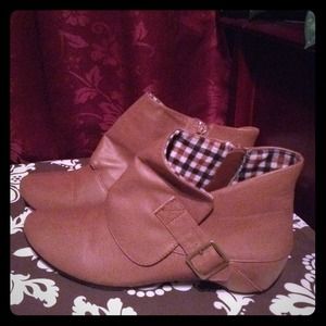 Brown booties