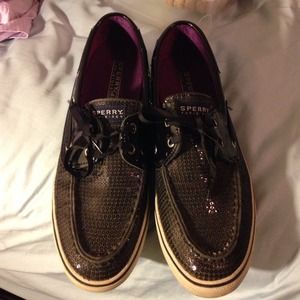 Glitter Sperry size 8