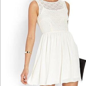 Crochet fit & flare dress