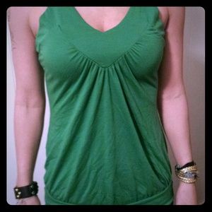 Green tank top