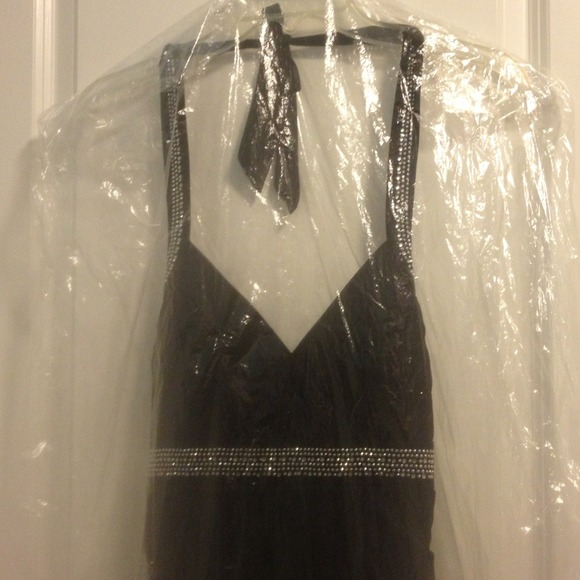 Black Sparkly Prom/Evening/Bridesmaid Dress - Picture 2 of 4
