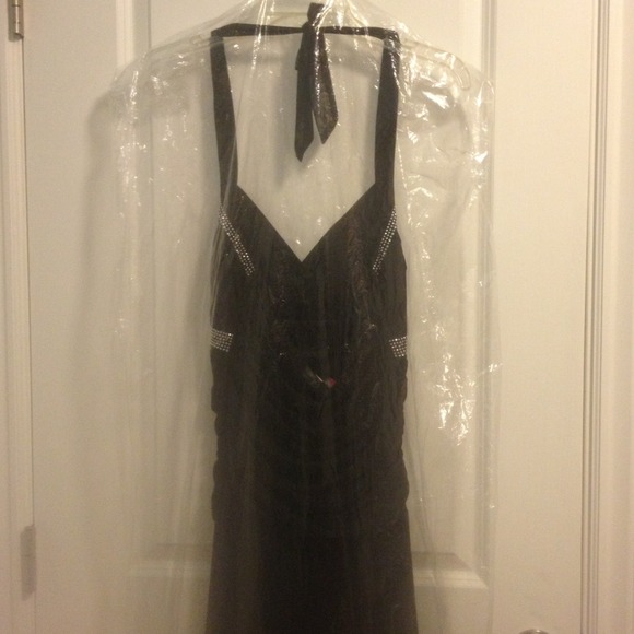 Black Sparkly Prom/Evening/Bridesmaid Dress - Picture 3 of 4
