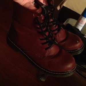 Maroon "Doc Martens"