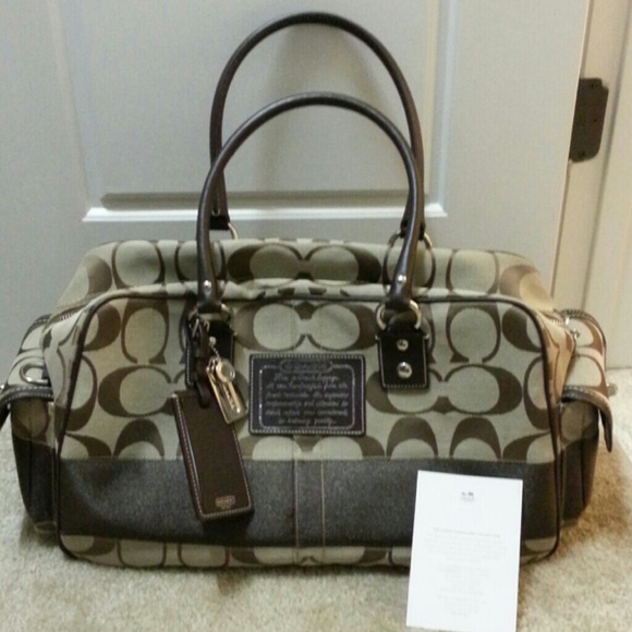 Authentic Coach Overnight Bag