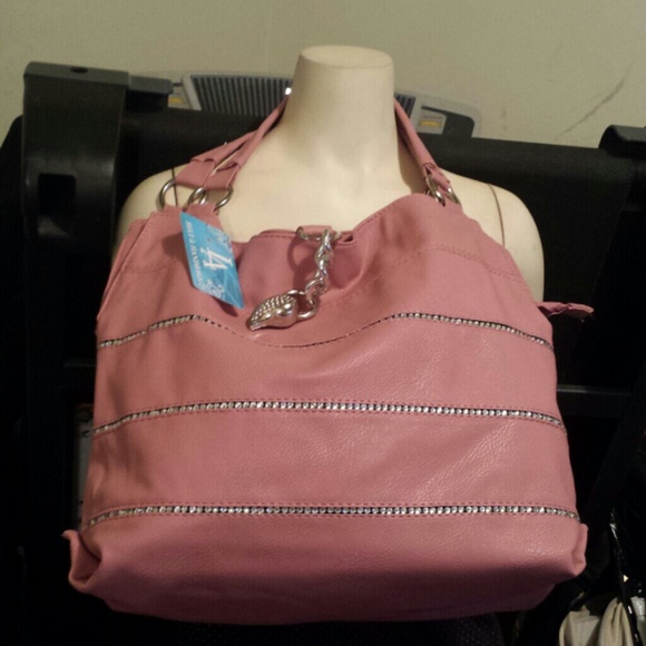 Pink purse with rhinestones - Picture 3 of 3
