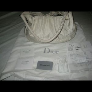 SOLD*Christian Dior Lovely Canvas/Leather Hobo Bag