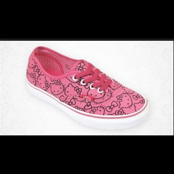Hello kitty vans classic pink 7.5 women’s RARE