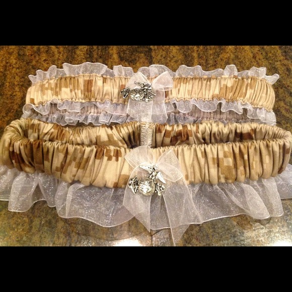 Marine Corps Wedding Garter set