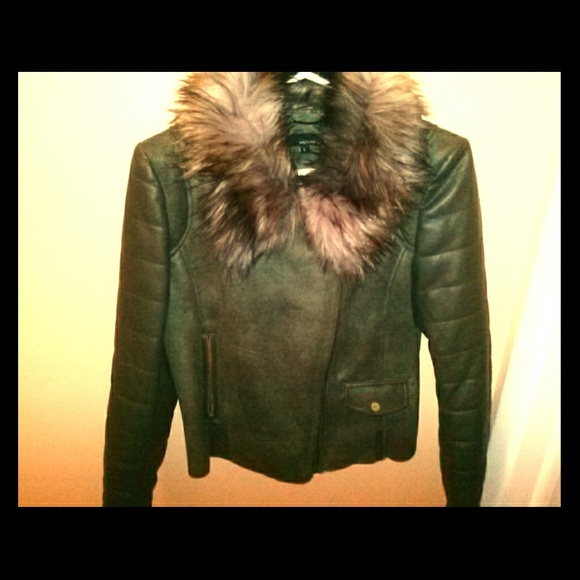 Wilson leather Suede leather with fur collar - Picture 1 of 1