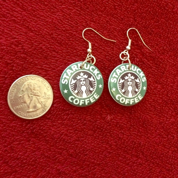 Starbucks earrings.