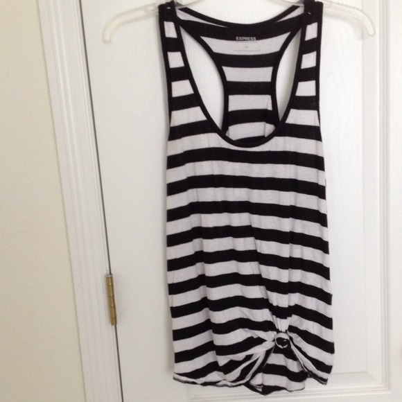 Express Striped Racerback Tank