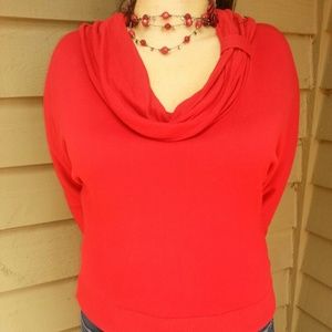 Candie's Red Sweater Top, Large