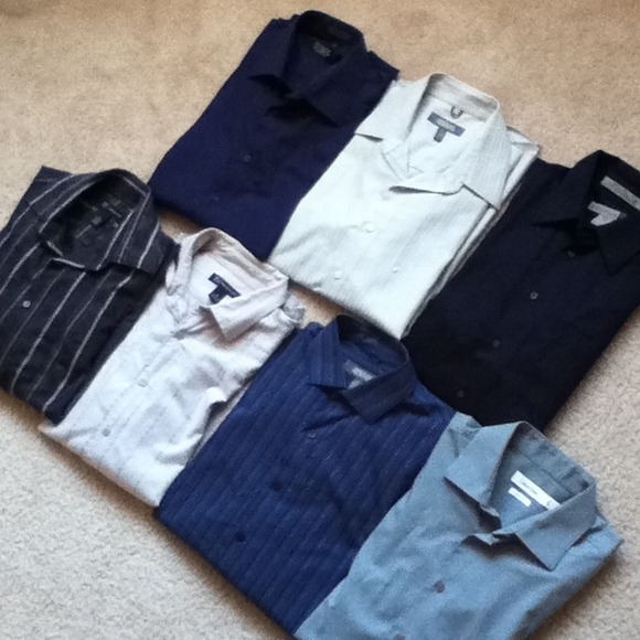 Men's dress shirts (Set of 7) -HOLD