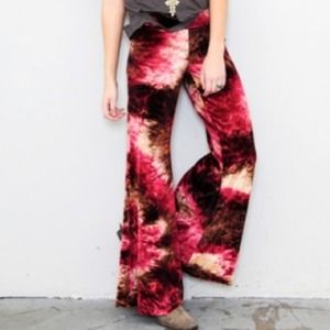 Blu Moon Velvet Bell Bottoms