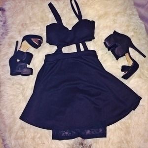 💣 Suspender Style Skater Dress 💣