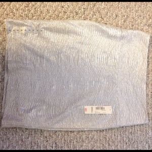 Metallic stretch mini skirt