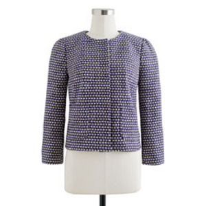 J.Crew navy tweed jacket