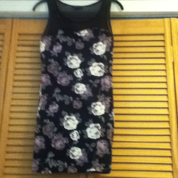 Floral body con dress.