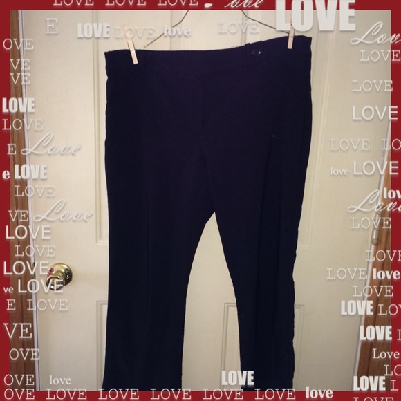 Black stretch trousers