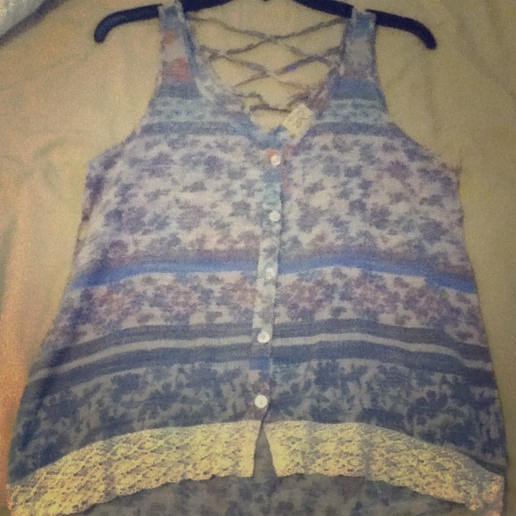 Floral print tank