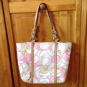 COACH BAG PINK/TAN...super cute!!