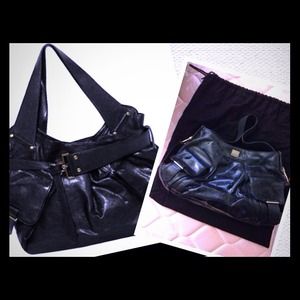 Authentic Kooba Black Shoulder Tote