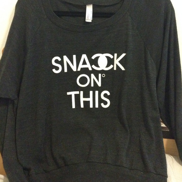 Snack On This Sweater Print on American Apparel