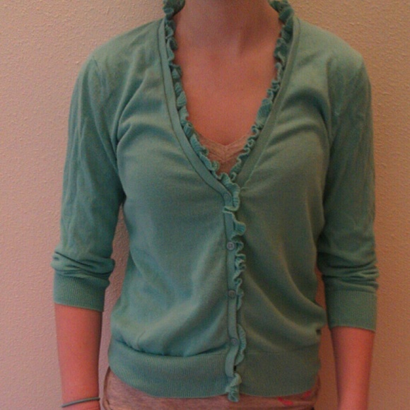 Old Navy 3/4 Sleeve Button Up Sweater