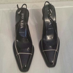 Prado stack heel (Size 5.5)