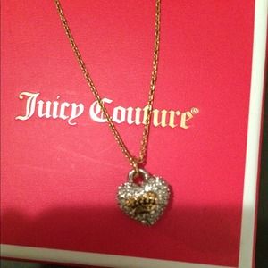 Juicy Couture- gold tone Heart necklace