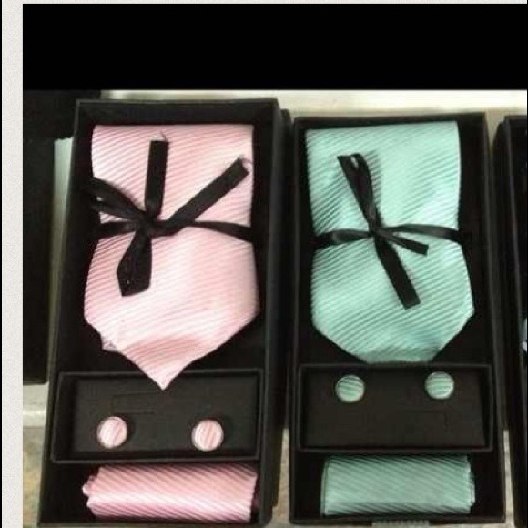 2 sets of silk ties w/ cuffs for @boxermama