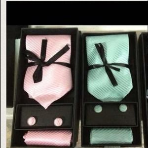 2 sets of silk ties w/ cuffs for @boxermama