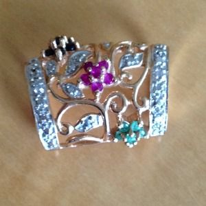 Gold over Silver Slide Pendant