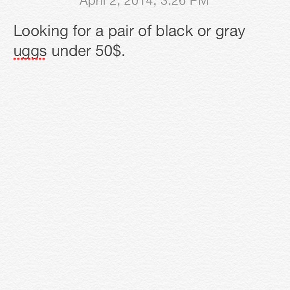 Black or gray uggs
