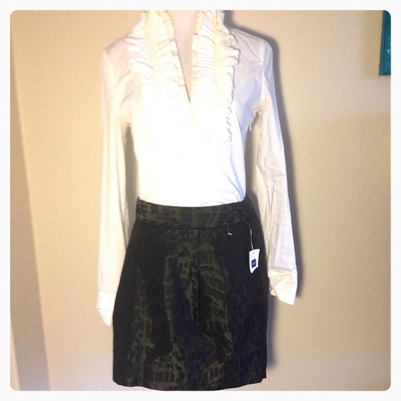 ❤sold❤Black leopard print skirt - Picture 1 of 2