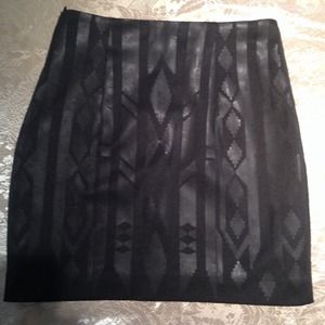 BLACK SEQUIN pattern mini skirt size 4