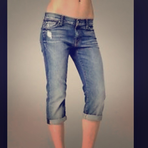7 for all mankind crop skinny boyfriend Capri