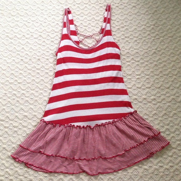 Striped Laced Tunic