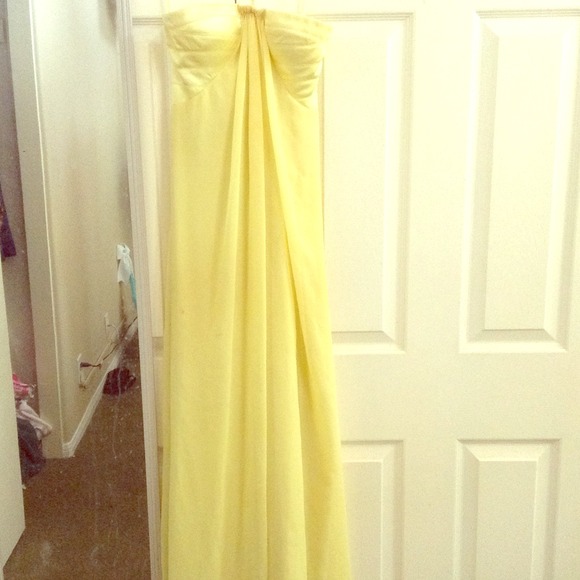 Soft yellow Formal Gown
