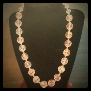 Clear beaded necklace