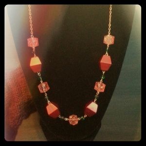 Red and turquoise necklace