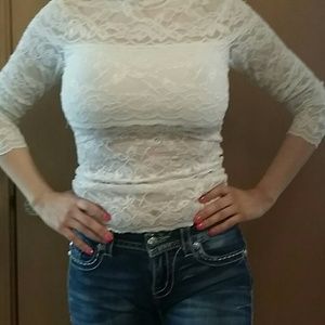 Beautiful white lace top