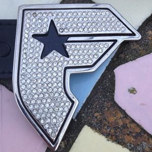 Authentic Famous belt buckle, added with purchase