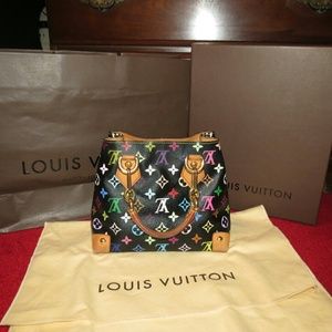"NOT AVAILABLE" LVMonogram Multi Color Audra Bag