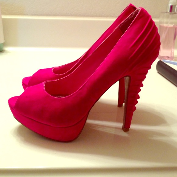 Hot pink heels