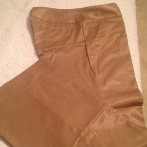 Express gold satiny editor pant